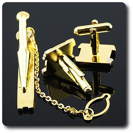 BOUTONS DE MANCHETTES + PINCE A CRAVATE