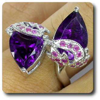 AMETHYST & RUBY RING