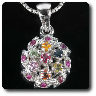 RUBY SAPPHIRE PENDANT