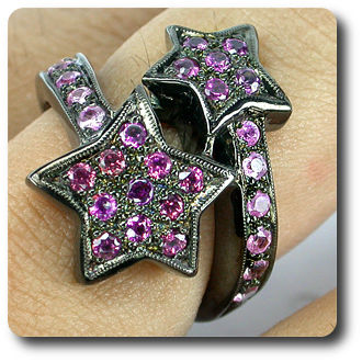 BAGUE SAPHIR ROSE