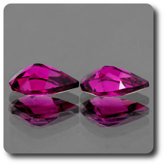 0.82CT. 2 pcs Pink Rhodolite GARNET. IF