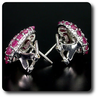 BOUCLES D'OREILLE RUBIS