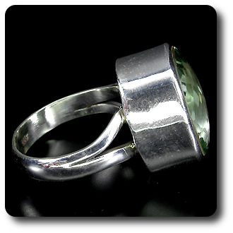 GREEN AMETHYST RING