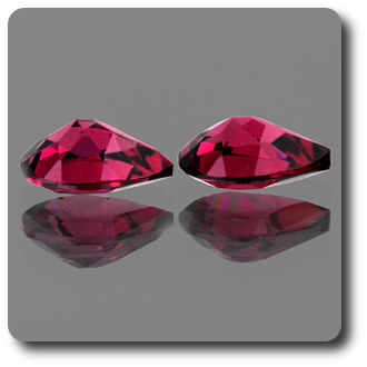 1.66CT. 2 pcs Pink Rhodolite GARNET. IF