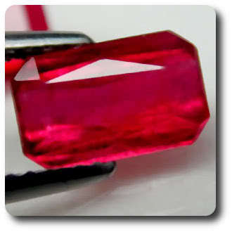 3.7CT. 2 pcs BLOOD RED RUBY. VS