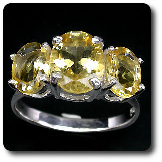 BAGUE CITRINE