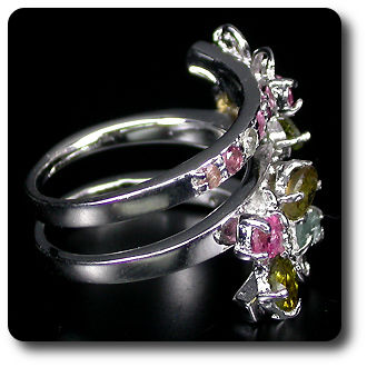 MULTICOLOR TOURMALINE RING