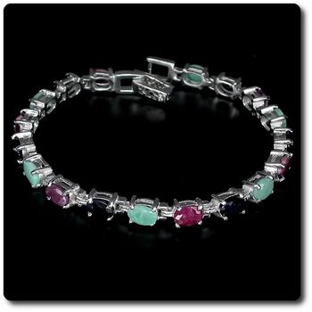 EMERALD RUBY SAPPHIRE BRACELET