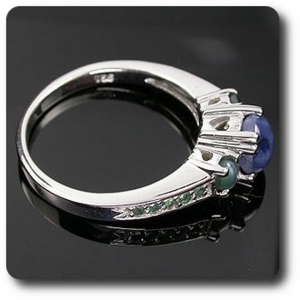 STAR SAPPHIRE & ALEXANDRITE  RING