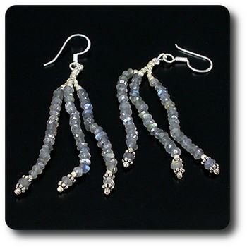 BOUCLES D'OREILLE LABRADORITE