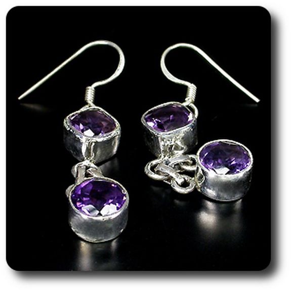 BOUCLES D'OREILLE AMETHYSTE