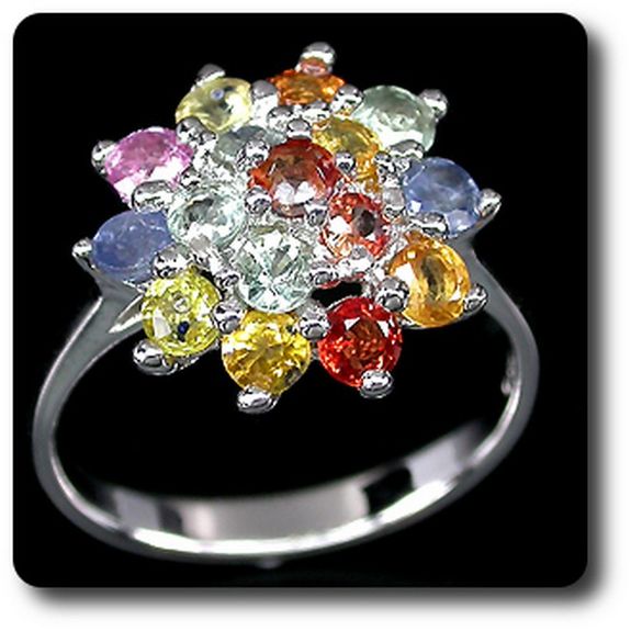 MULTICOLOR SAPPHIRE RING