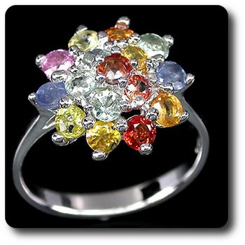 MULTICOLOR SAPPHIRE RING
