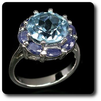 TOPAZ & SAPPHIRE RING
