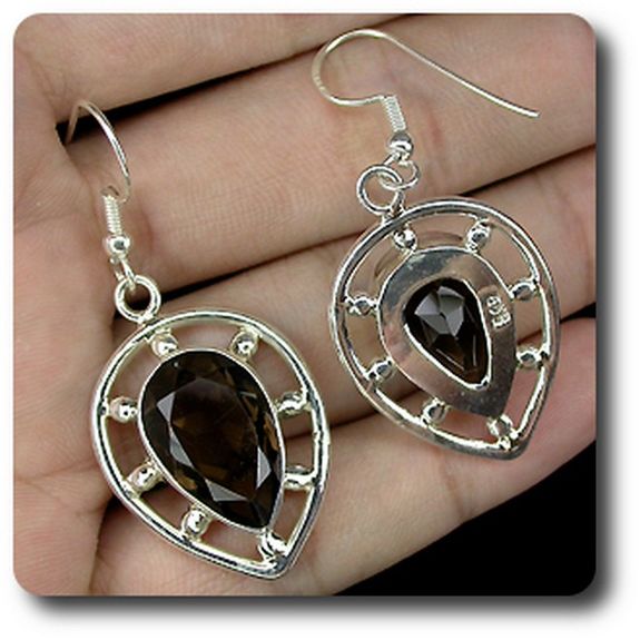 SMOKY QUARTZ  EARRINGS