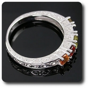 MULTICOLOR SAPPHIRE RING