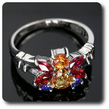 MULTICOLOR SAPPHIRE RING