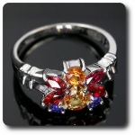 MULTICOLOR SAPPHIRE RING