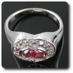 PADPARADSCHA SAPPHIRE & GARNET RING