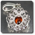 PENDENTIF GRENAT & SAPHIR