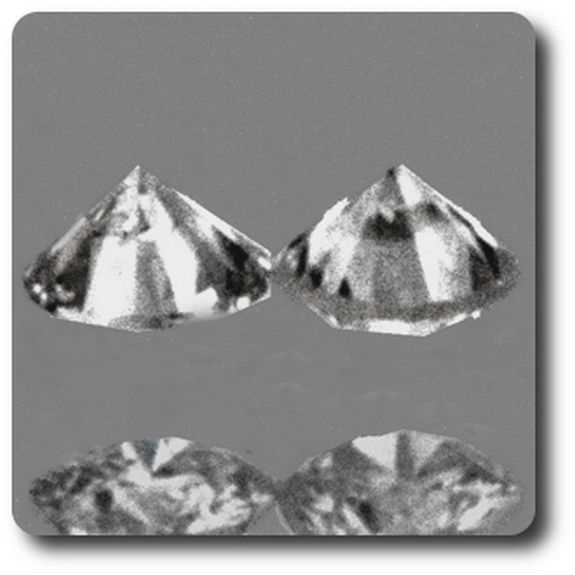 0.03CT. 2 pcs NATURAL WHITE DIAMOND (F-G).VS