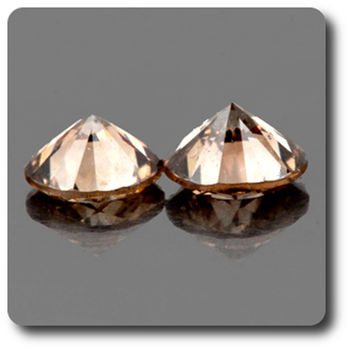 0.04CT. 2 pcs NATURAL CHAMPAGNE DIAMOND. IF