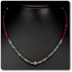 EMERALD, RUBY & SAPPHIRE NECKLACE