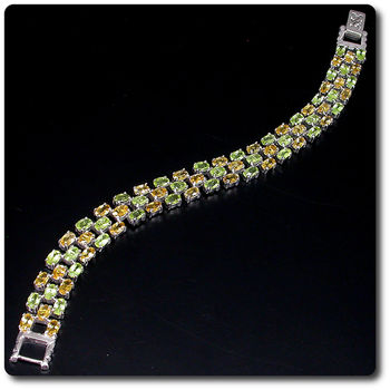 PERIDOT CITRINE BRACELET