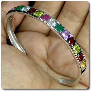 PERIDOT,AMETHYST,TOPAZ BRACELET