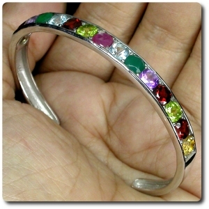 PERIDOT,AMETHYST,TOPAZ BRACELET