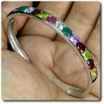 PERIDOT,AMETHYST,TOPAZ BRACELET