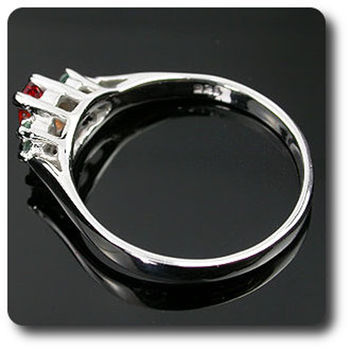 ORANGE SAPPHIRE & ALEXANDRITE RING