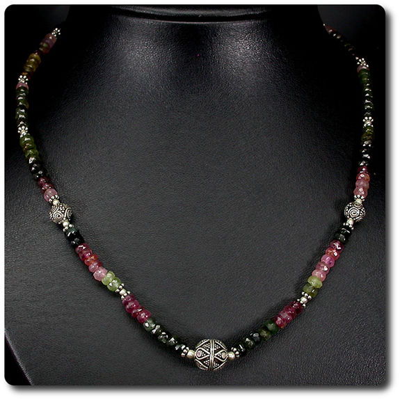 COLLIER TOURMALINE MULTICOLORE