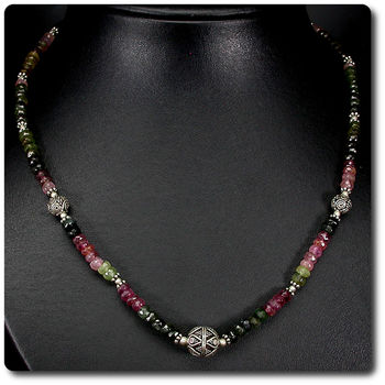 COLLIER TOURMALINE MULTICOLORE