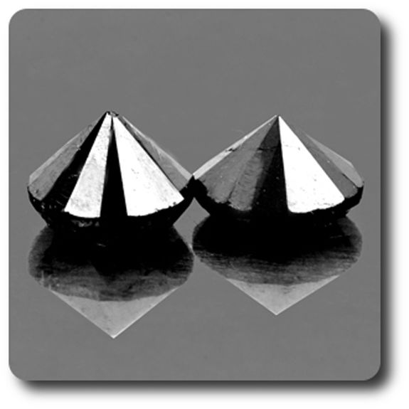 0.23 cts LOT DE 2 DIAMANT NOIR