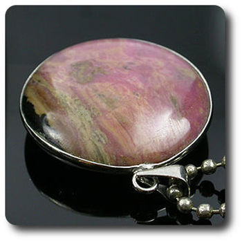 NATURAL RHODOCHROSITE PENDANT