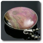 NATURAL RHODOCHROSITE PENDANT