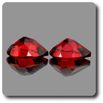 0.96CT. 2 pcs RED GARNET. IF