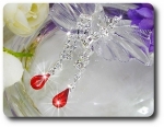 RED RUBY Necklace Earrings Set