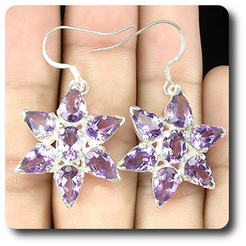 BOUCLES D'OREILLE AMETHYSTE
