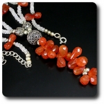 MOONSTONE & CARNELIAN NECKLACE