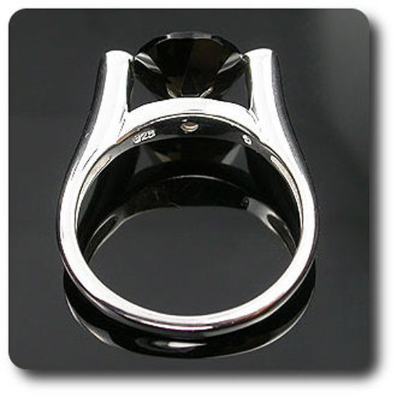 BAGUE QUARTZ FUME