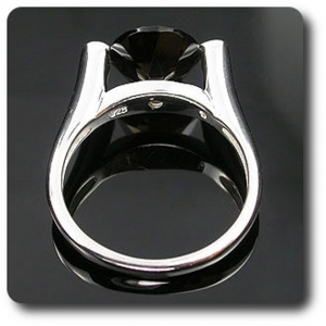 BAGUE QUARTZ FUME