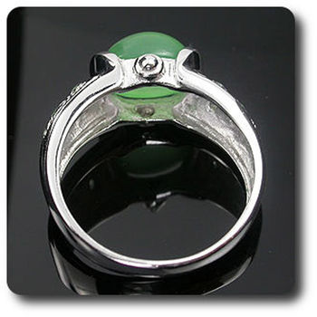 BAGUE CHRYSOPRASE & ALEXANDRITE