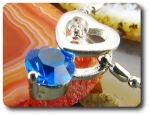 5 mm Blue Sapphire Pendant