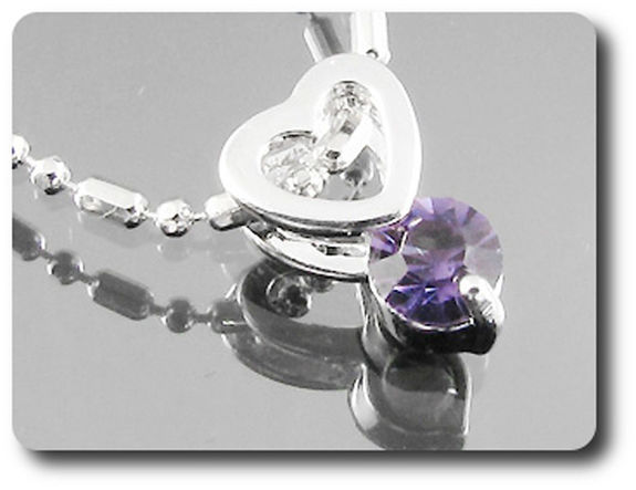 5 mm Purple Amethyst Pendant