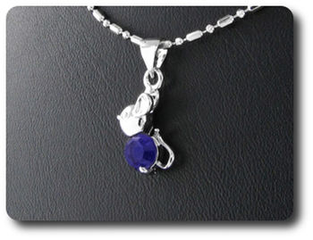 6 mm Purple Amethyst Pendant