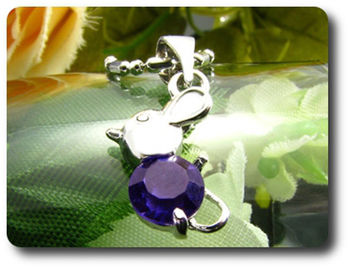 6 mm Purple Amethyst Pendant