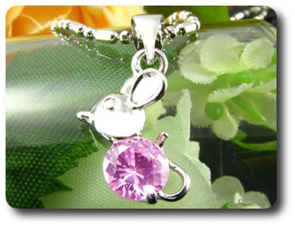 6 mm Pink Sapphire Pendant