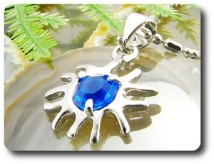 6 mm Blue Sapphire Pendant
